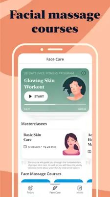 Luvly Face Exercise, Skincare android App screenshot 1